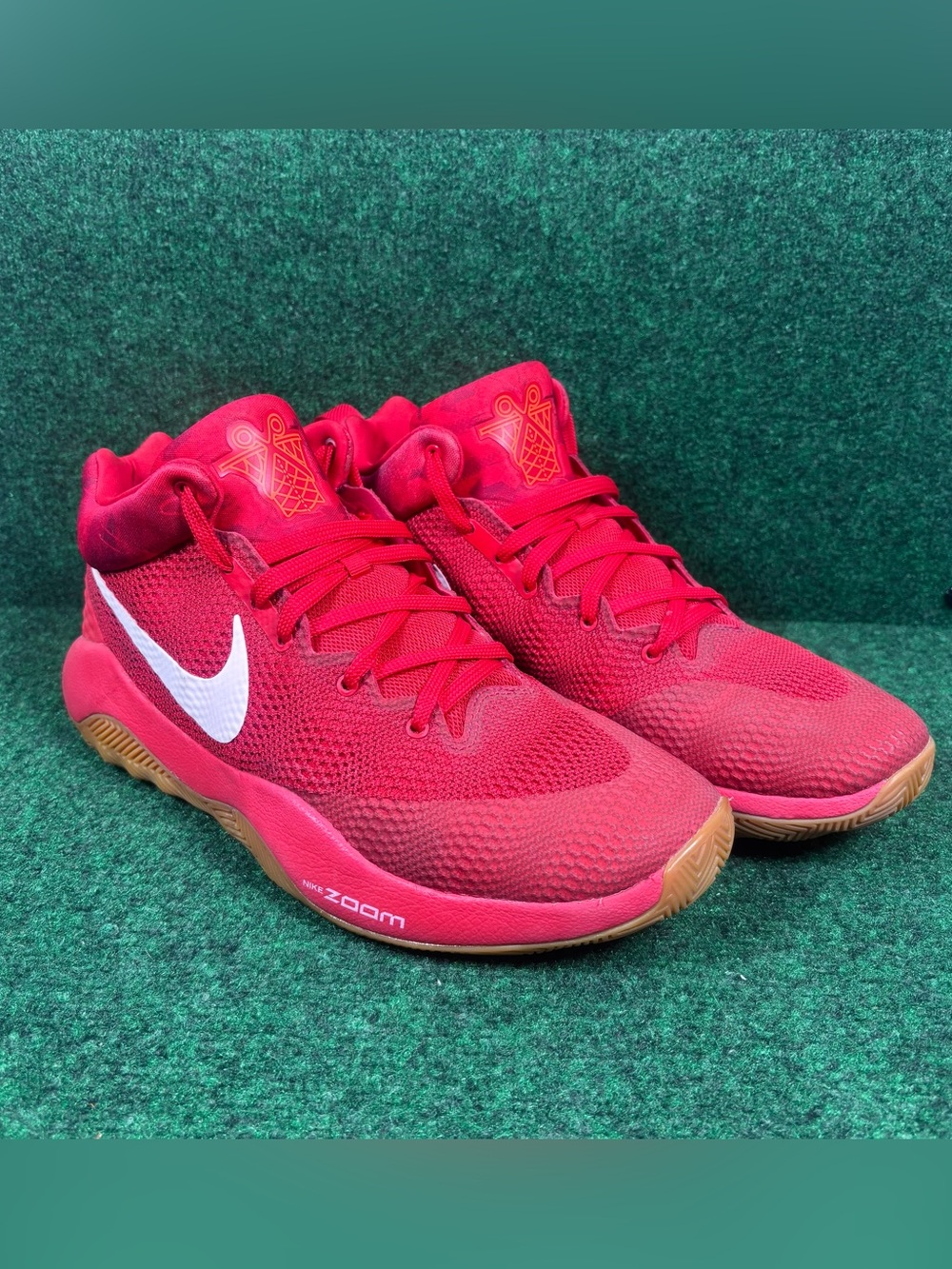 Nike Zoom Rev LMTD University Red Men Size US 11.5 Basketball Shoes #906874-600